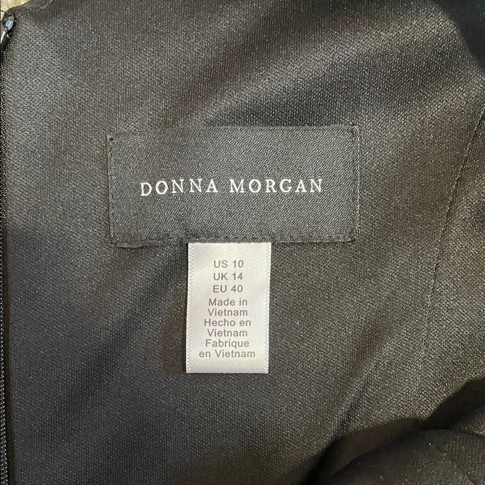 Donna Morgan Elegant Black and White Jumpsuit - Picture 2 of 8